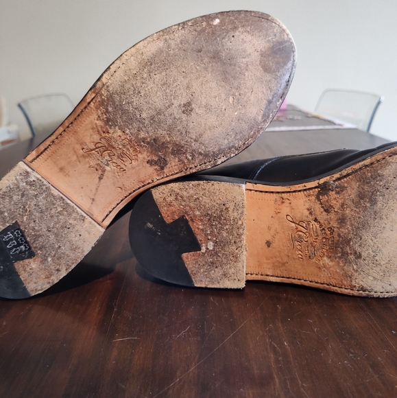 Men's J Crew Black Leather Dress Shoes - Picture 6 of 6